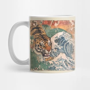 TIGER VINTAGE WOODBLOCK PRINT Mug